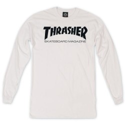 Camiseta THRASHER - LONGSLEEVE WHITE