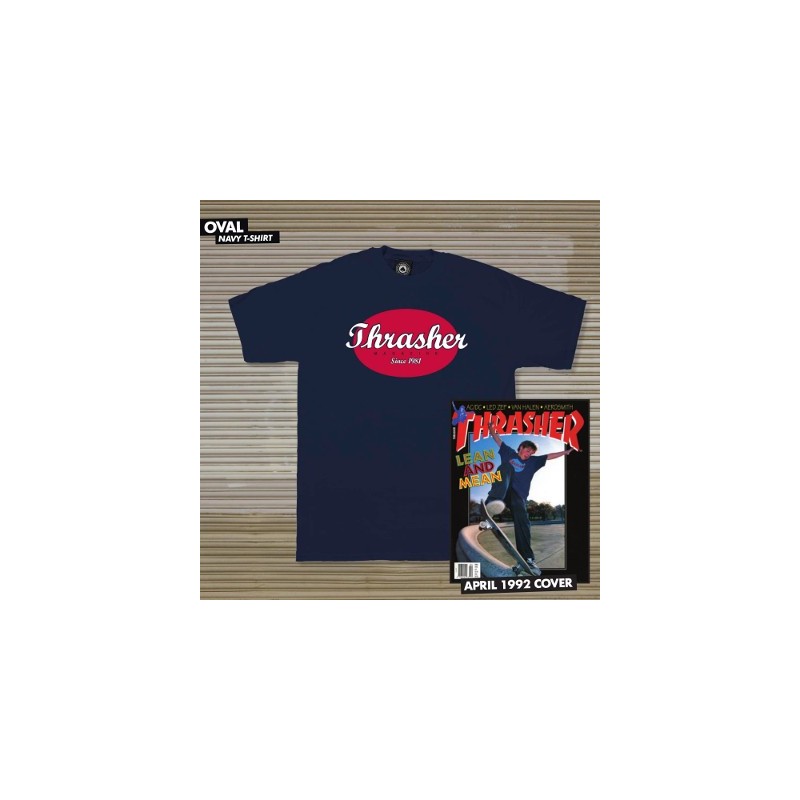 Camiseta THRASHER - OVAL Navy
