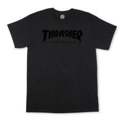 Camiseta THRASHER - SKATEMAG BLACK ON BLACK