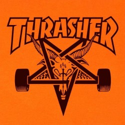 Camiseta THRASHER - SKATEGOAT SAFETY ORANGE