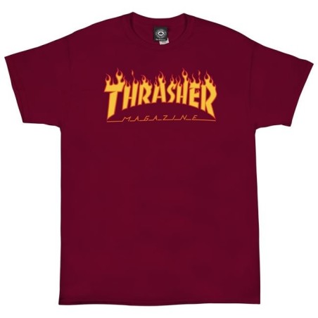 Camiseta THRASHER - FLAME CARDINAL