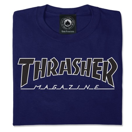 Camiseta THRASHER - OUTLINE NAVY
