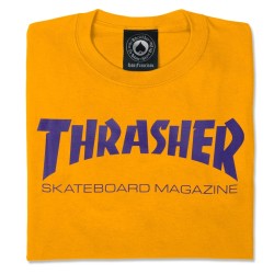 Camiseta THRASHER - SKATEMAG GOLD PURPLE