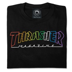 Camiseta THRASHER - OUTLINED RAINBOW MAG