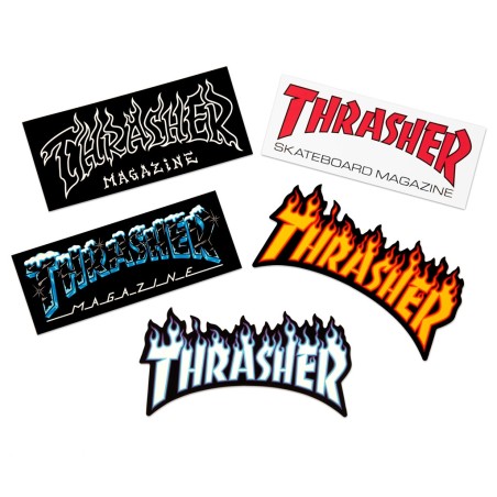 Pack Pegatinas THRASHER - 5 PACK