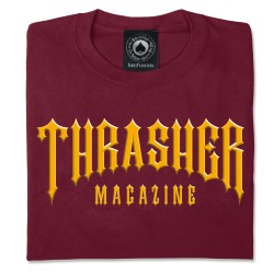 Camiseta THRASHER - LOW LOW LOGO MAROON
