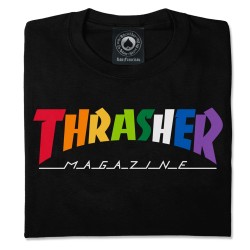 Camiseta THRASHER - RAINBOW BLACK