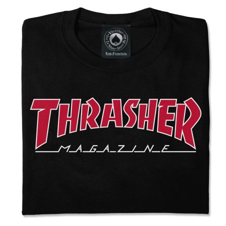 Camiseta THRASHER - OUTLINED Black