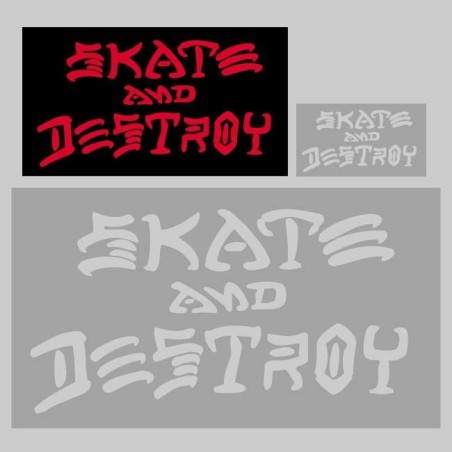 Pegatina Thrasher - Skate and Destroy Medium