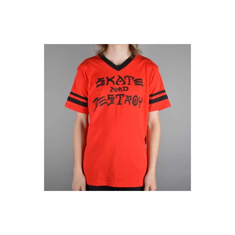 Camiseta Thrasher - Skate And Destroy Ringer
